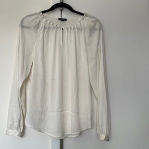 Tahari Long Sleeve Blouse, Size S, White